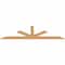 Ekena Millwork Saratoga Timber Gable Bracket, Western Red Cedar, 108"W x 31 1/2"H x 1 1/2"D x 5 1/2"F, 7/12 Pitch GBW108X31X0206SAR00SWR - alternate 4